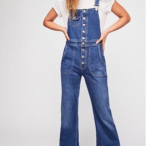Free people flare overalls